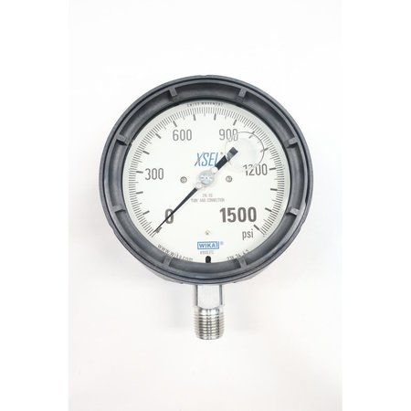 Wika 9834082 233.34 Xsel 4-1/2In 1/2In 0-1500Psi Npt Pressure Gauge 9834082 233.34